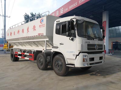 東風(fēng)天錦小三軸30方散裝飼料運輸車